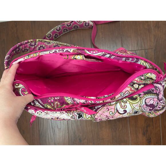 Vera Bradley Very Berry Paisley Campus Large Backpack Quilted Laptop Bag main image 7